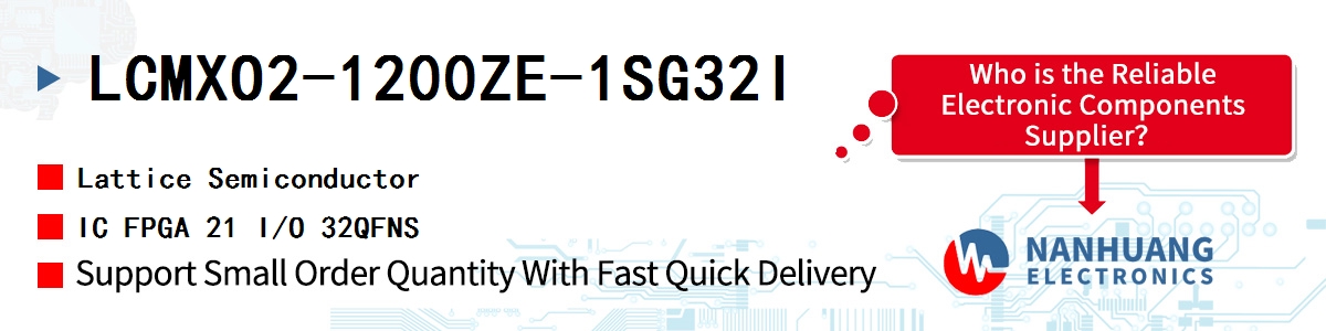 LCMXO2-1200ZE-1SG32I Lattice IC FPGA 21 I/O 32QFNS