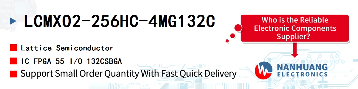 LCMXO2-256HC-4MG132C Lattice IC FPGA 55 I/O 132CSBGA