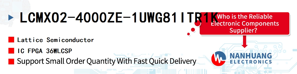 LCMXO2-4000ZE-1UWG81ITR1K Lattice IC FPGA 36WLCSP