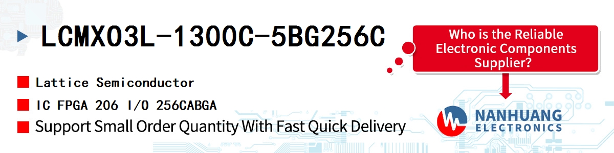 LCMXO3L-1300C-5BG256C Lattice IC FPGA 206 I/O 256CABGA