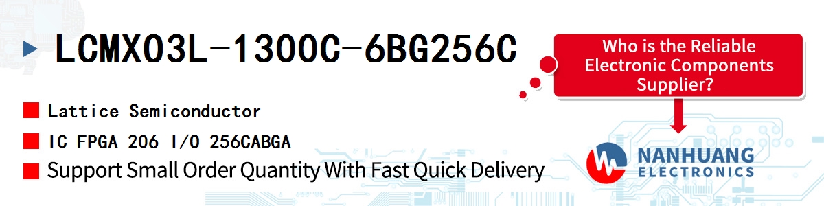 LCMXO3L-1300C-6BG256C Lattice IC FPGA 206 I/O 256CABGA