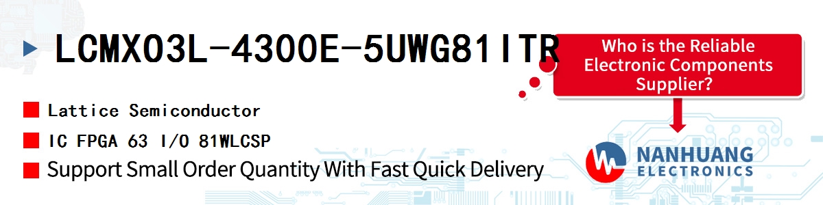 LCMXO3L-4300E-5UWG81ITR Lattice IC FPGA 63 I/O 81WLCSP