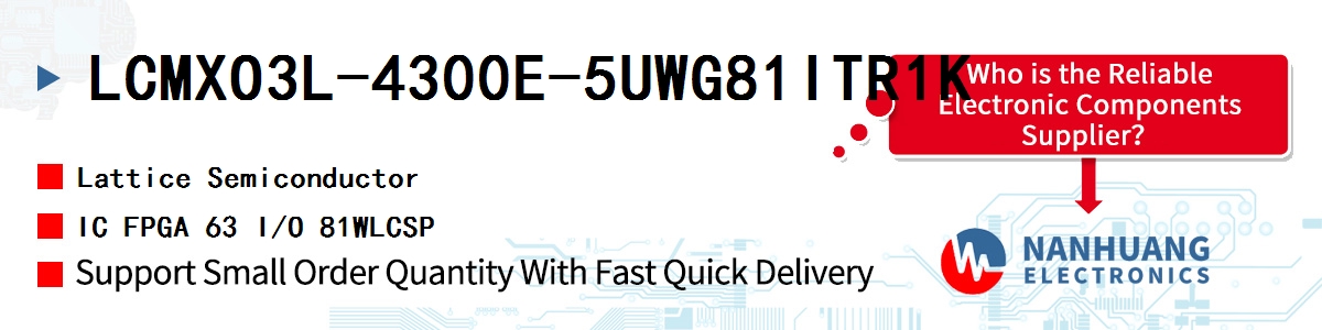 LCMXO3L-4300E-5UWG81ITR1K Lattice IC FPGA 63 I/O 81WLCSP