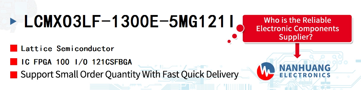 LCMXO3LF-1300E-5MG121I Lattice IC FPGA 100 I/O 121CSFBGA