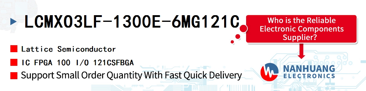 LCMXO3LF-1300E-6MG121C Lattice IC FPGA 100 I/O 121CSFBGA