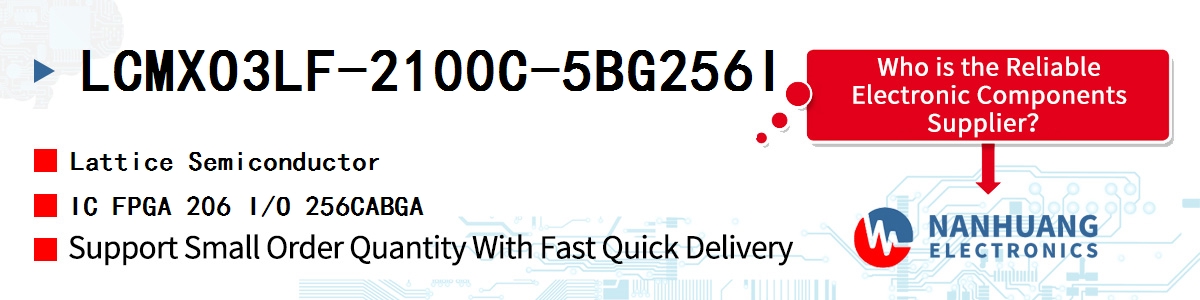 LCMXO3LF-2100C-5BG256I Lattice IC FPGA 206 I/O 256CABGA