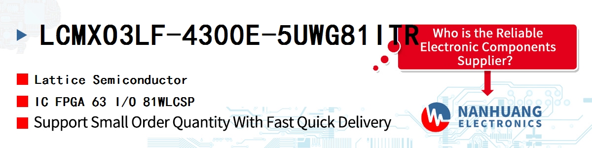 LCMXO3LF-4300E-5UWG81ITR Lattice IC FPGA 63 I/O 81WLCSP