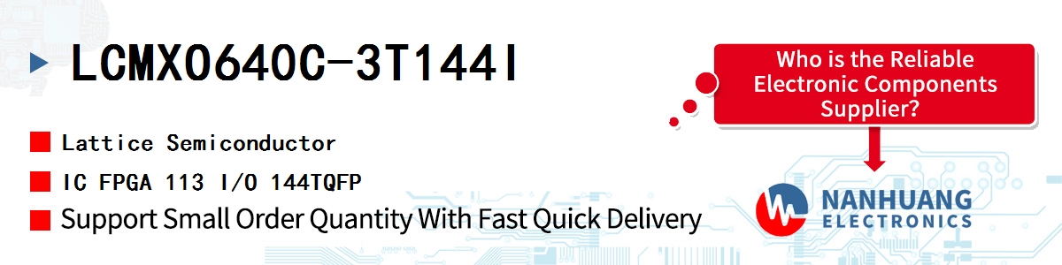 LCMXO640C-3T144I Lattice IC FPGA 113 I/O 144TQFP