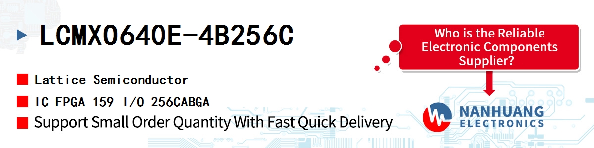 LCMXO640E-4B256C Lattice IC FPGA 159 I/O 256CABGA