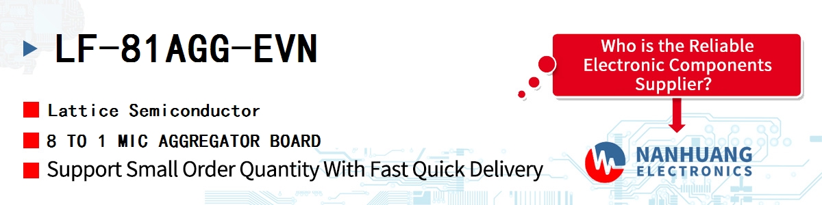 LF-81AGG-EVN Lattice 8 TO 1 MIC AGGREGATOR BOARD