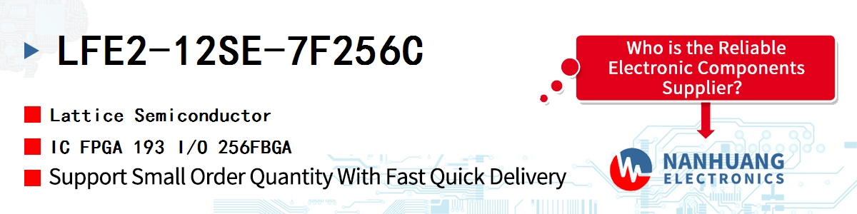 LFE2-12SE-7F256C Lattice IC FPGA 193 I/O 256FBGA