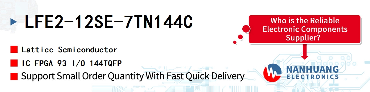 LFE2-12SE-7TN144C Lattice IC FPGA 93 I/O 144TQFP