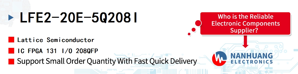 LFE2-20E-5Q208I Lattice IC FPGA 131 I/O 208QFP