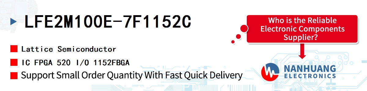 LFE2M100E-7F1152C Lattice IC FPGA 520 I/O 1152FBGA