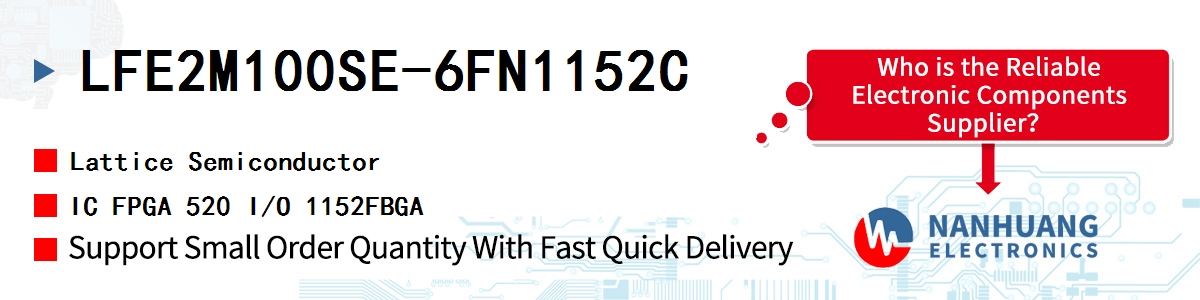 LFE2M100SE-6FN1152C Lattice IC FPGA 520 I/O 1152FBGA