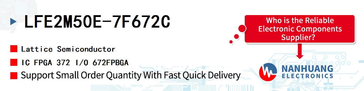 LFE2M50E-7F672C Lattice IC FPGA 372 I/O 672FPBGA