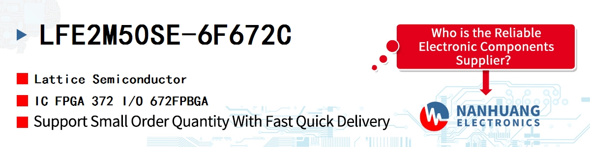 LFE2M50SE-6F672C Lattice IC FPGA 372 I/O 672FPBGA