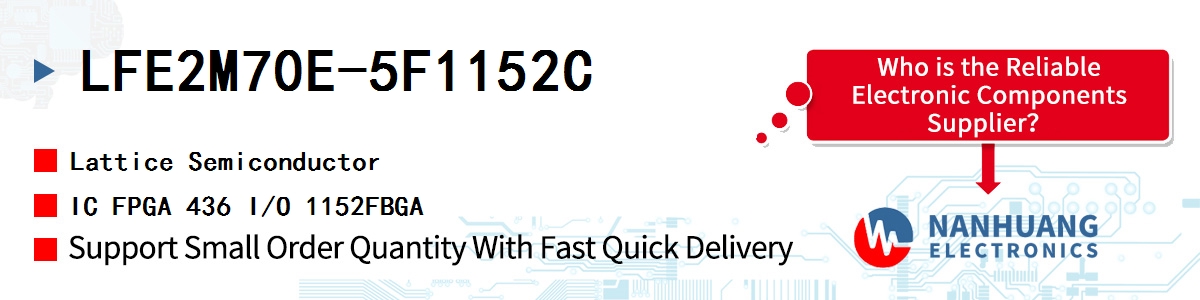 LFE2M70E-5F1152C Lattice IC FPGA 436 I/O 1152FBGA