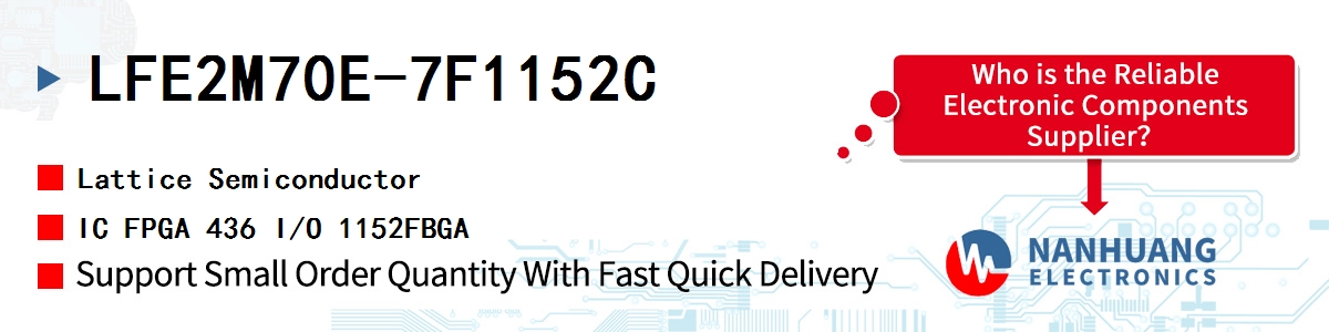 LFE2M70E-7F1152C Lattice IC FPGA 436 I/O 1152FBGA