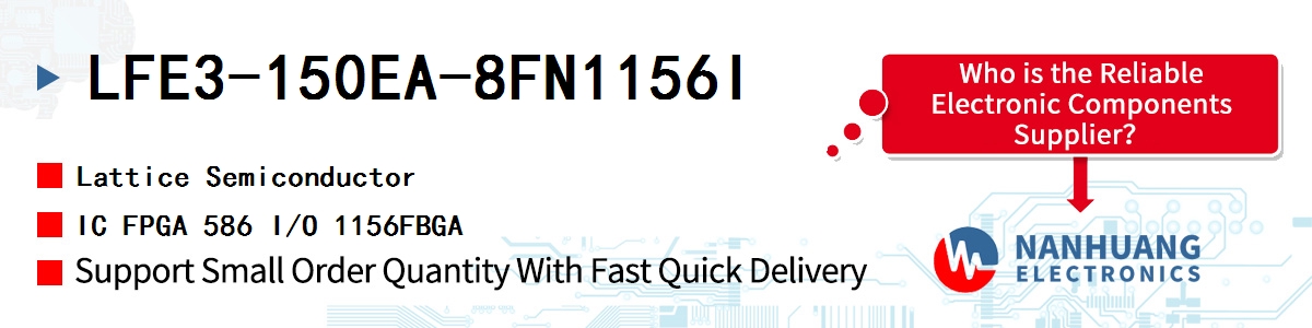 LFE3-150EA-8FN1156I Lattice IC FPGA 586 I/O 1156FBGA