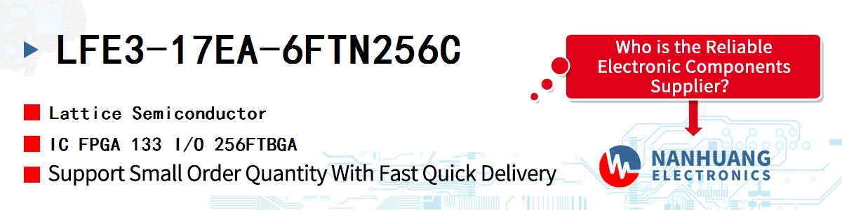 LFE3-17EA-6FTN256C Lattice IC FPGA 133 I/O 256FTBGA