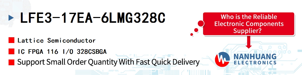 LFE3-17EA-6LMG328C Lattice IC FPGA 116 I/O 328CSBGA