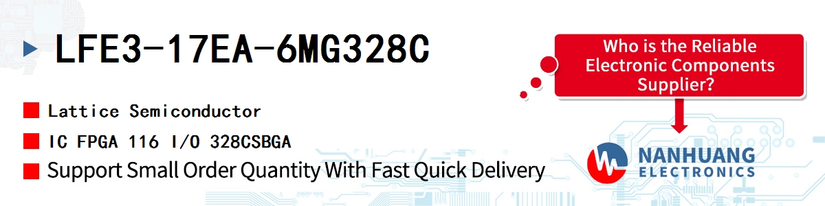 LFE3-17EA-6MG328C Lattice IC FPGA 116 I/O 328CSBGA