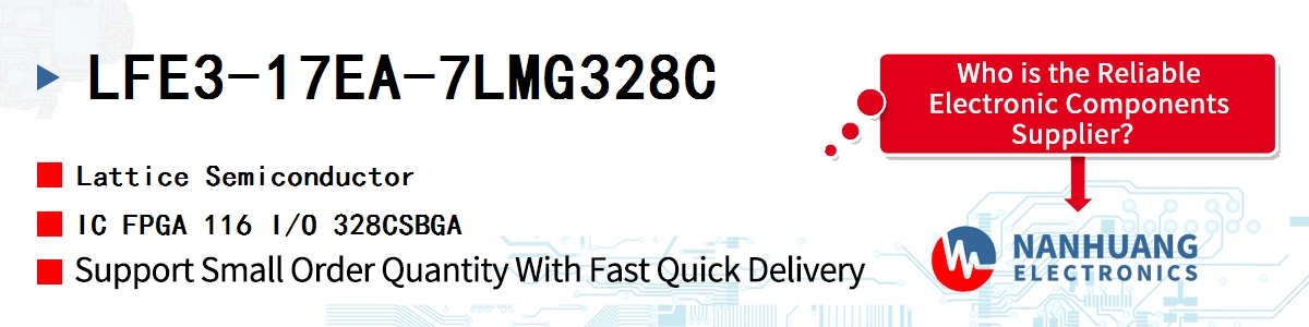 LFE3-17EA-7LMG328C Lattice IC FPGA 116 I/O 328CSBGA