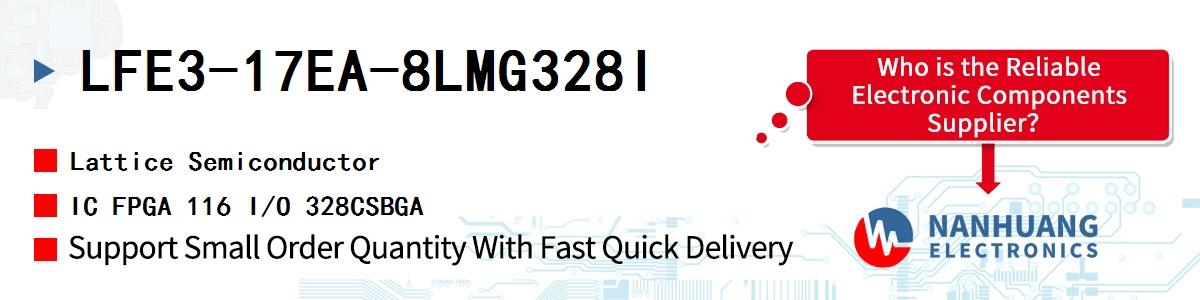 LFE3-17EA-8LMG328I Lattice IC FPGA 116 I/O 328CSBGA