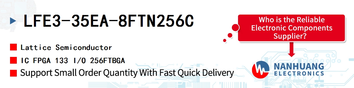 LFE3-35EA-8FTN256C Lattice IC FPGA 133 I/O 256FTBGA