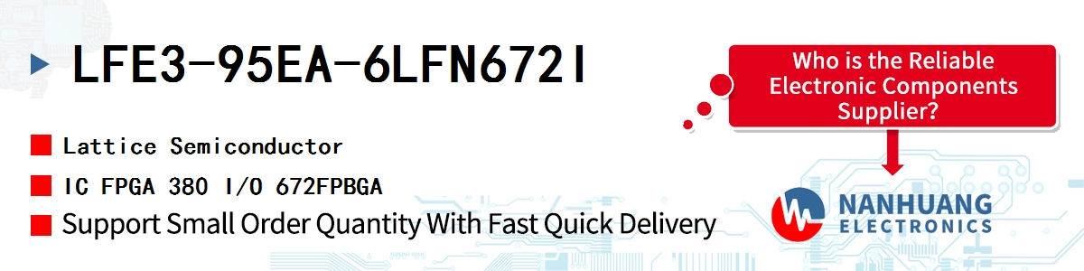 LFE3-95EA-6LFN672I Lattice IC FPGA 380 I/O 672FPBGA