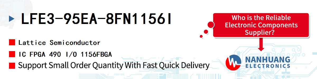 LFE3-95EA-8FN1156I Lattice IC FPGA 490 I/O 1156FBGA