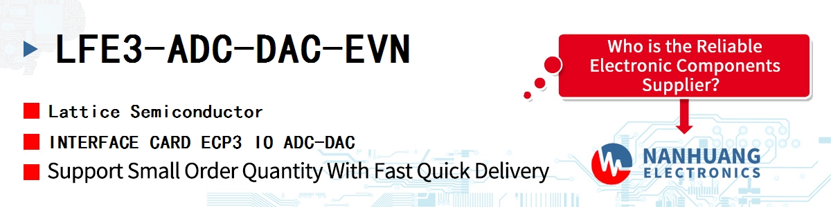 LFE3-ADC-DAC-EVN Lattice INTERFACE CARD ECP3 IO ADC-DAC