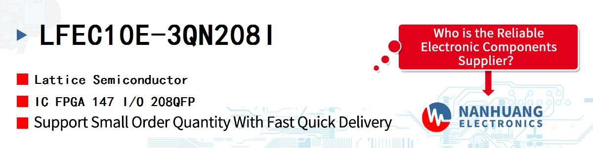 LFEC10E-3QN208I Lattice IC FPGA 147 I/O 208QFP