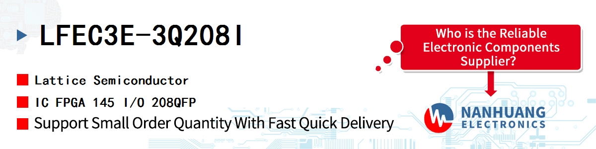 LFEC3E-3Q208I Lattice IC FPGA 145 I/O 208QFP