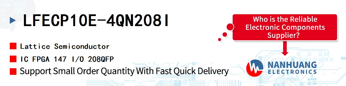 LFECP10E-4QN208I Lattice IC FPGA 147 I/O 208QFP