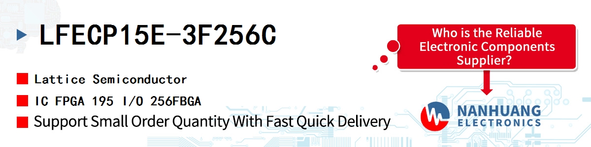 LFECP15E-3F256C Lattice IC FPGA 195 I/O 256FBGA