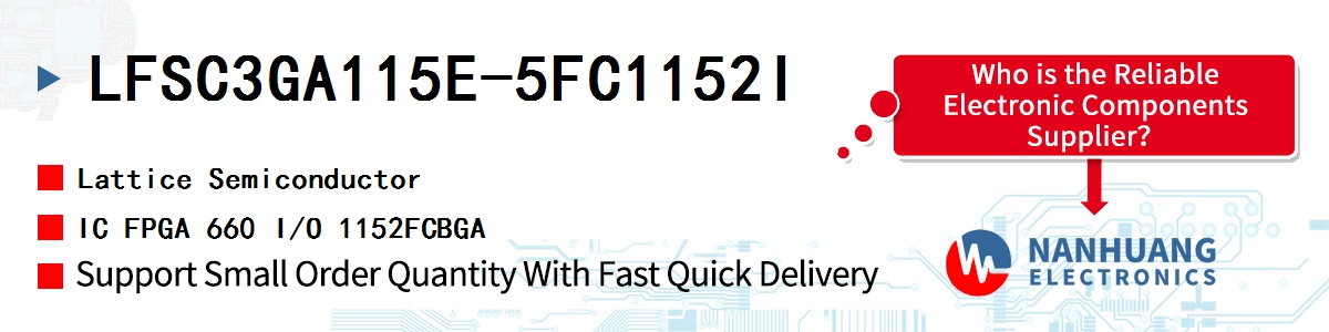 LFSC3GA115E-5FC1152I Lattice IC FPGA 660 I/O 1152FCBGA