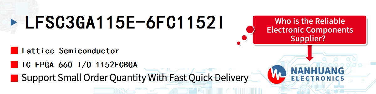 LFSC3GA115E-6FC1152I Lattice IC FPGA 660 I/O 1152FCBGA