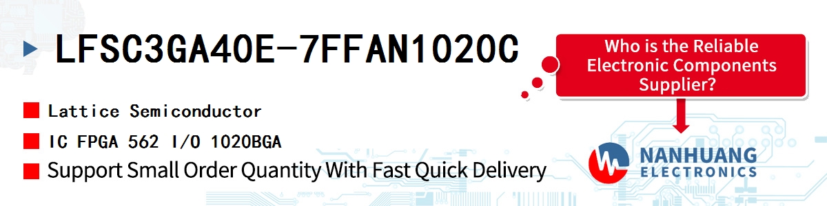 LFSC3GA40E-7FFAN1020C Lattice IC FPGA 562 I/O 1020BGA