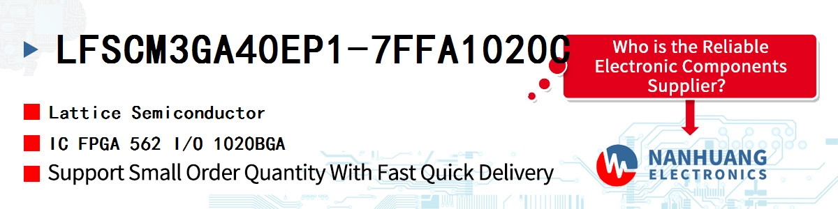 LFSCM3GA40EP1-7FFA1020C Lattice IC FPGA 562 I/O 1020BGA