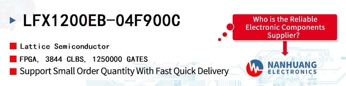 LFX1200EB-04F900C Lattice FPGA, 3844 CLBS, 1250000 GATES