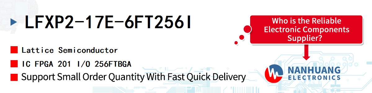 LFXP2-17E-6FT256I Lattice IC FPGA 201 I/O 256FTBGA