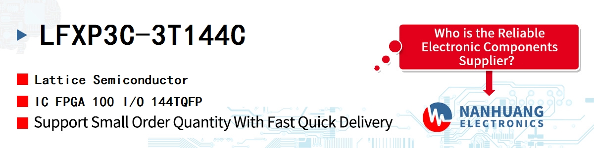 LFXP3C-3T144C Lattice IC FPGA 100 I/O 144TQFP