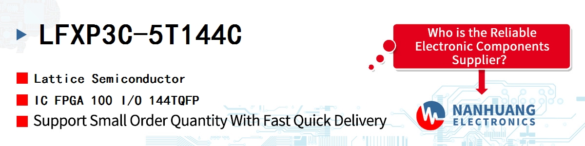 LFXP3C-5T144C Lattice IC FPGA 100 I/O 144TQFP