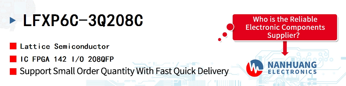 LFXP6C-3Q208C Lattice IC FPGA 142 I/O 208QFP