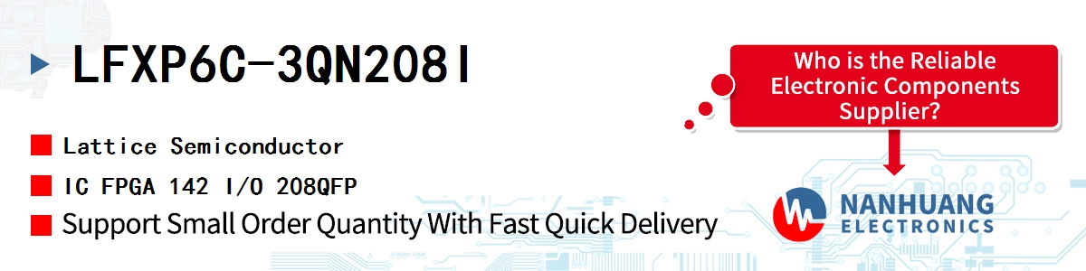 LFXP6C-3QN208I Lattice IC FPGA 142 I/O 208QFP