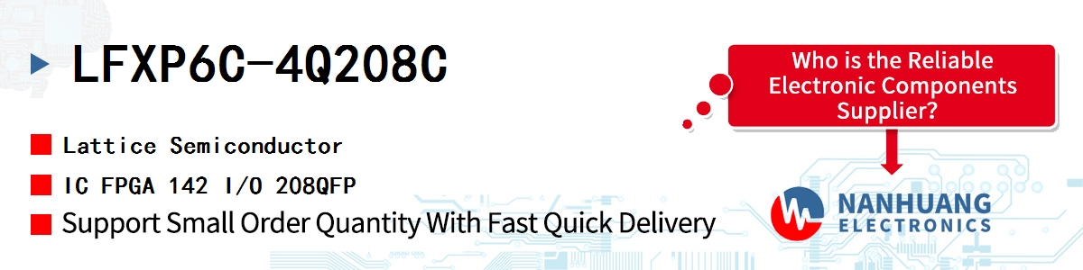 LFXP6C-4Q208C Lattice IC FPGA 142 I/O 208QFP