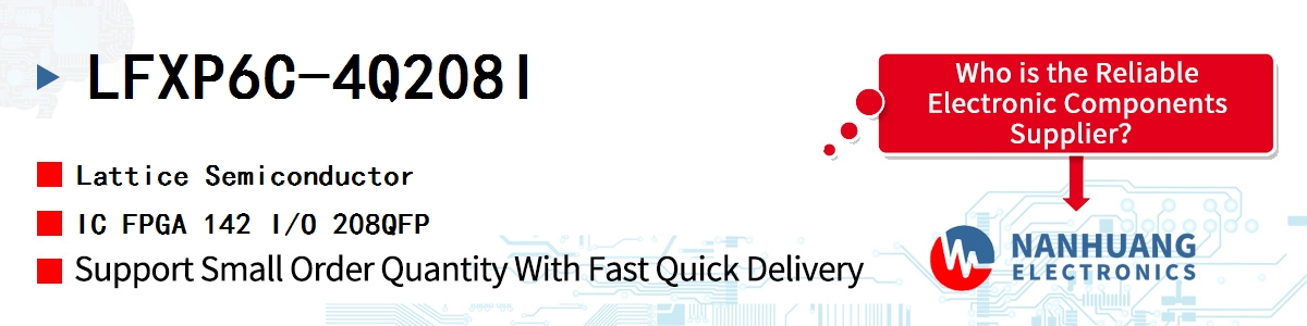 LFXP6C-4Q208I Lattice IC FPGA 142 I/O 208QFP