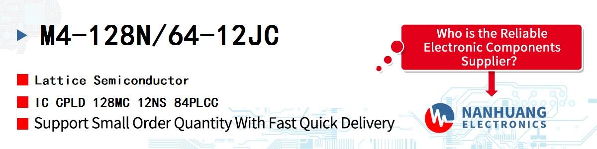 M4-128N/64-12JC Lattice IC CPLD 128MC 12NS 84PLCC